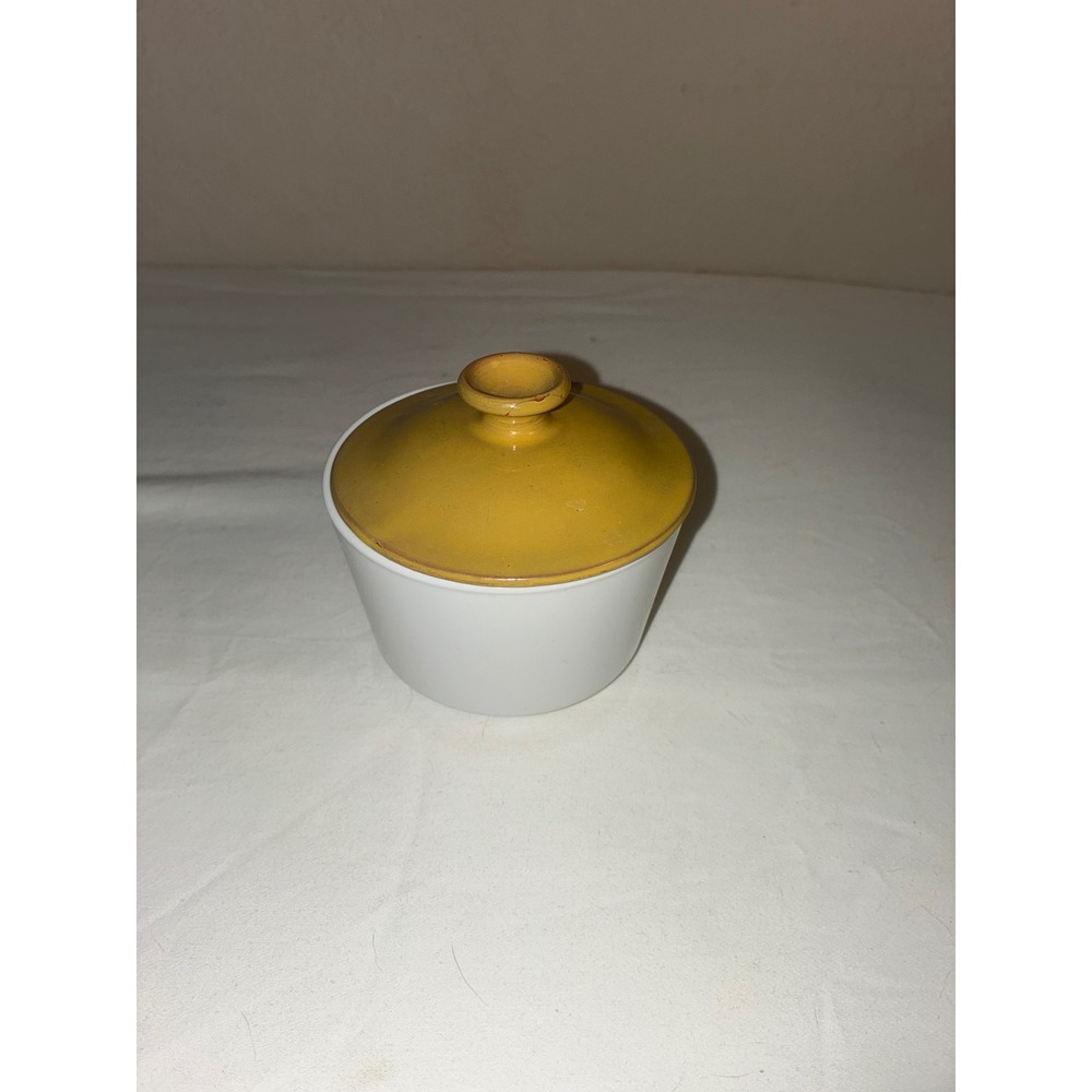 Vintage Centura by Corning Sugar Bowl Mustard Yellow Lid MCM 1970s SEE PICS